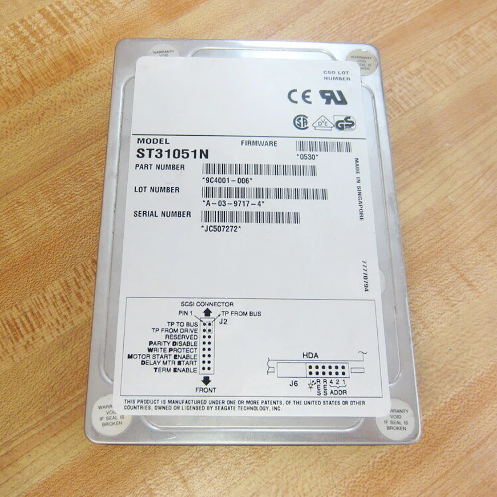 ST31051N For Seagate 1GB 50PIN 5400R 3.5' SCSI Hard Disk Industrial Medical Equipment HDD