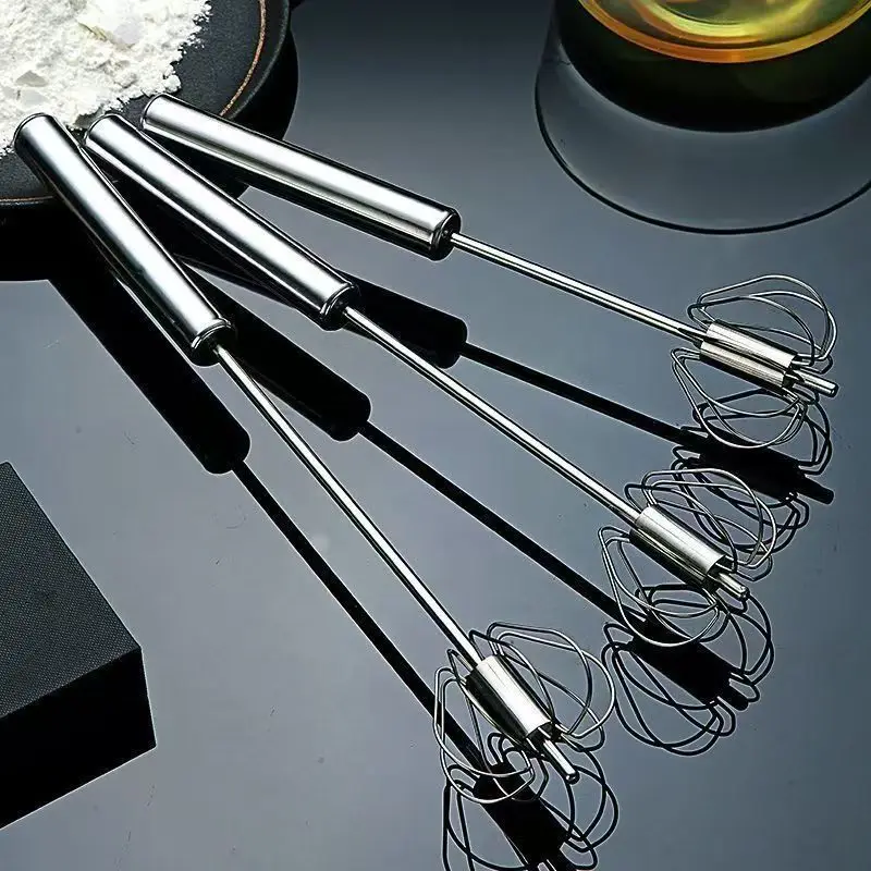 

Rotating Cream Mixer Semi Automatic Egg Beater Kitchen Tool for Baking and Cooking