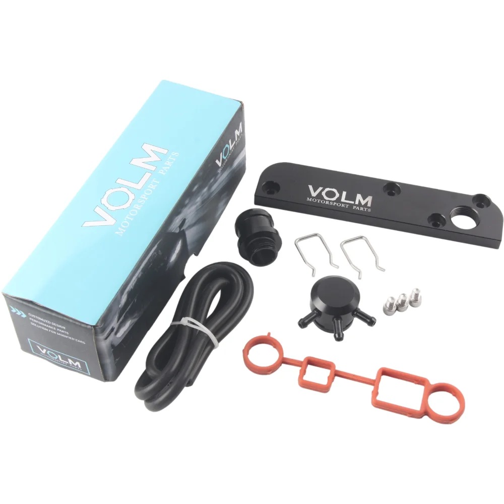 PCV Delete Solution Kit w/ Boost Cap for MK5 Golf GTi S3 Leon Cupra  With VOLM Logo