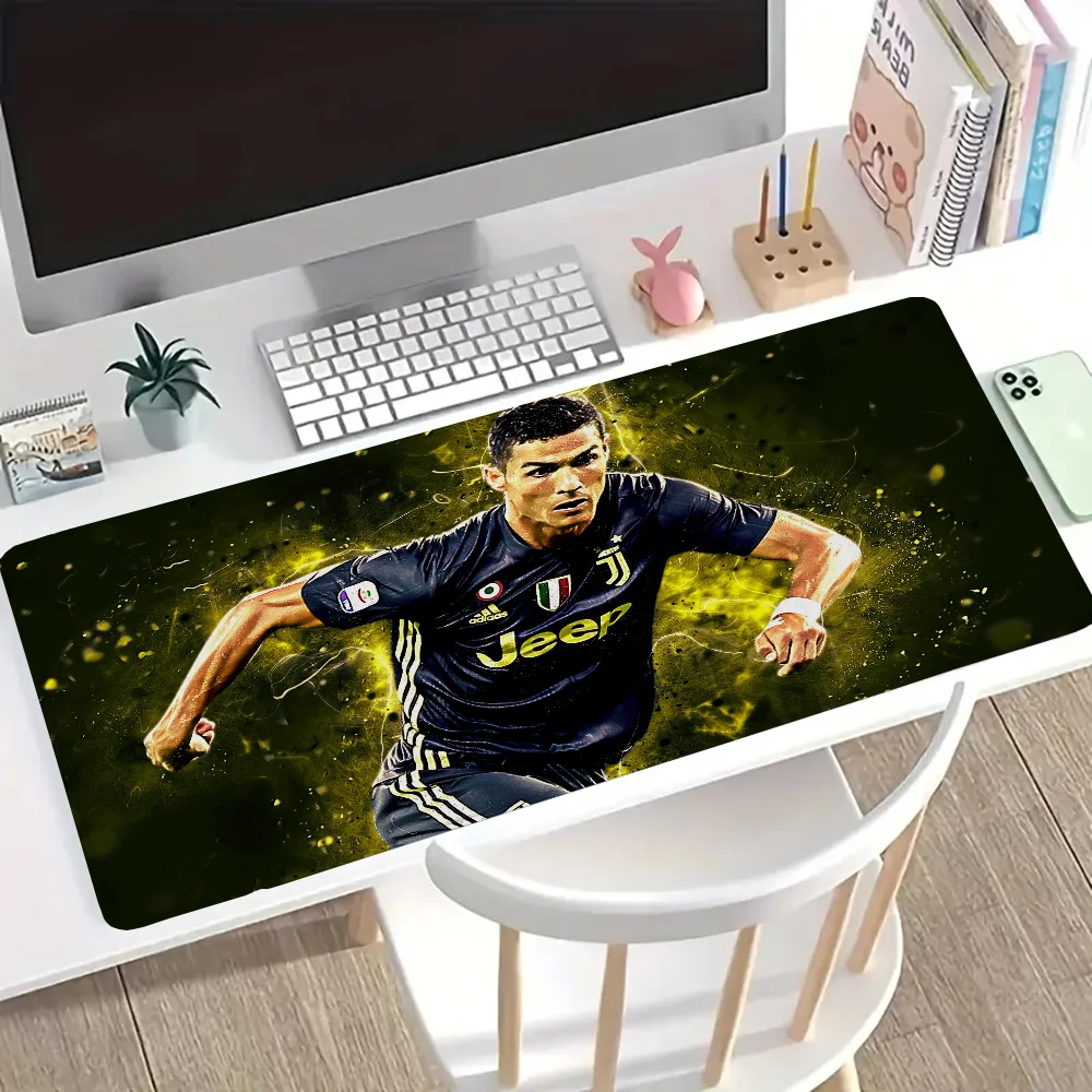 C-Cristiano Ronaldo-R Extended Pad Mouse Gaming Mouse Pad 900 × 400 Keyboard Mat Mousepad Gamer Pc Accessories Deskmat Mausepad