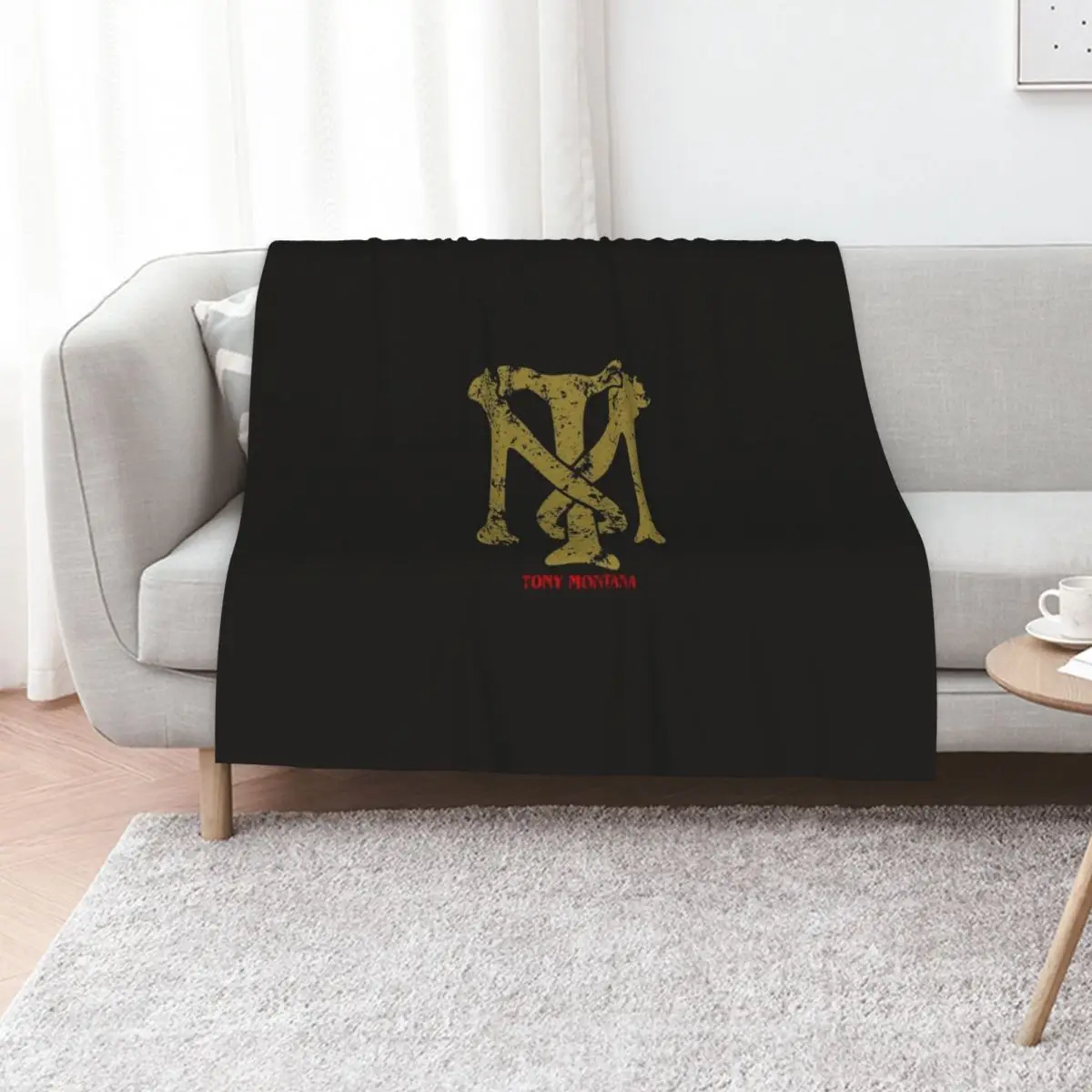 Montana-Scarface Throw Blanket Luxury St Shaggy for winter Single Beautifuls Bed linens Blankets