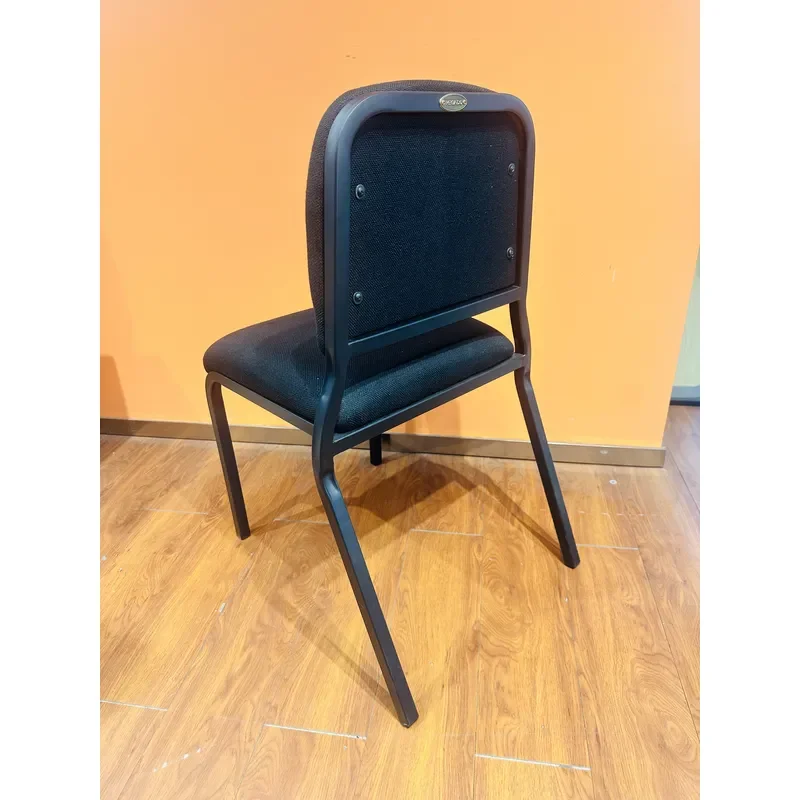 Heavy Straight Back Musician Concert Chair, Fabric Padded Metal Frame for Orchestra & Music Hall