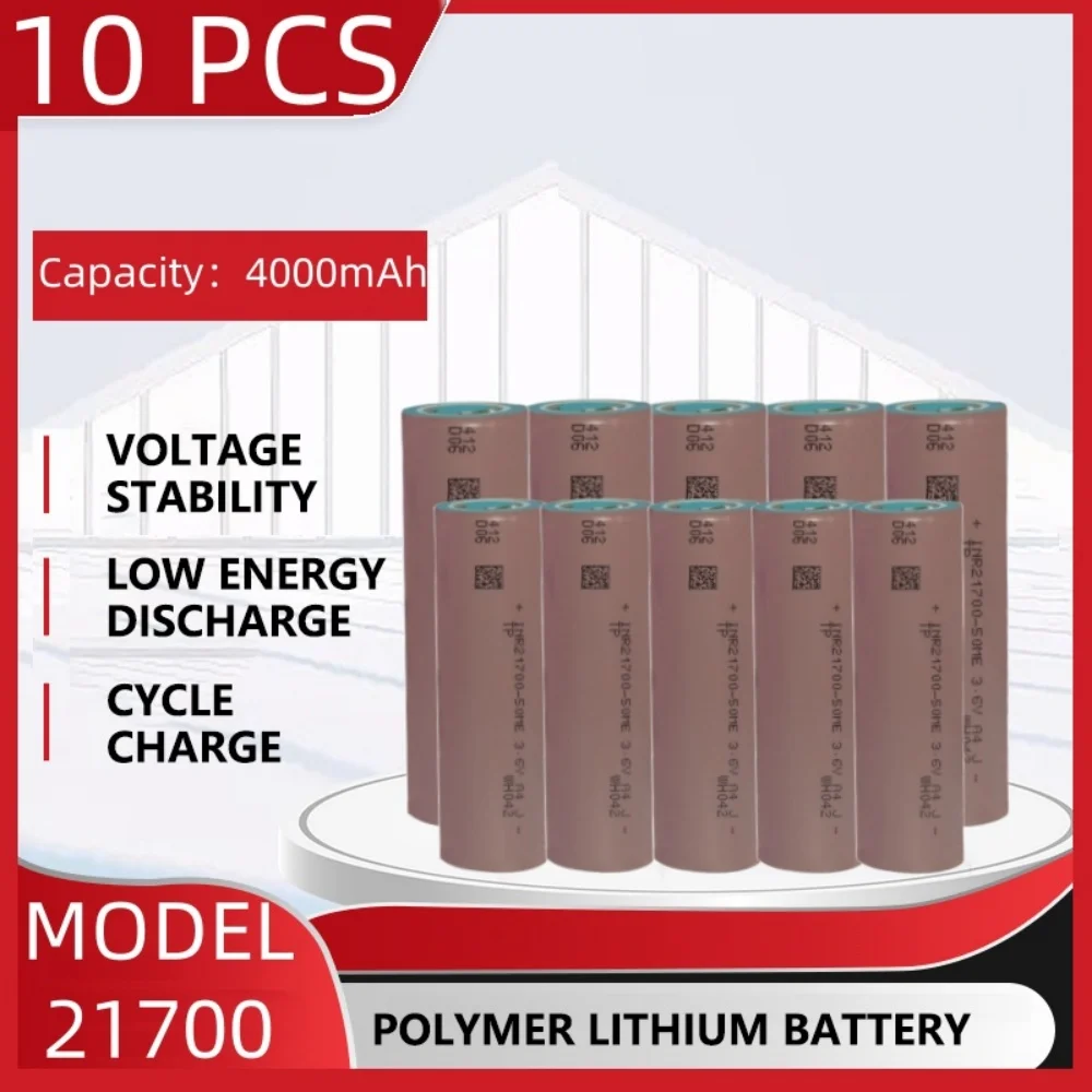 

Original 4000mAh INR21700 Rechargeable batteries 21700 3.7V Super Large Capacity lithium ion battery