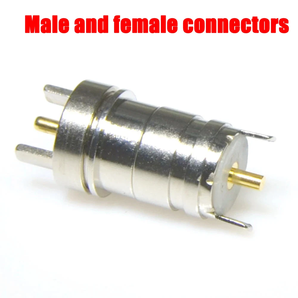 

6mm 2Pin Magnet single Spring-Loaded Magnetic Cable Pogo pin Connector charge Power male female Probe 5-12V Solder Wire type