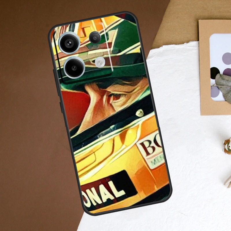 Ayrton Senna Case For Redmi Note 11 12 13 Pro Plus 9 10 10S 11S 12S Redmi 12 9C 10C 12C 13C Back Cover