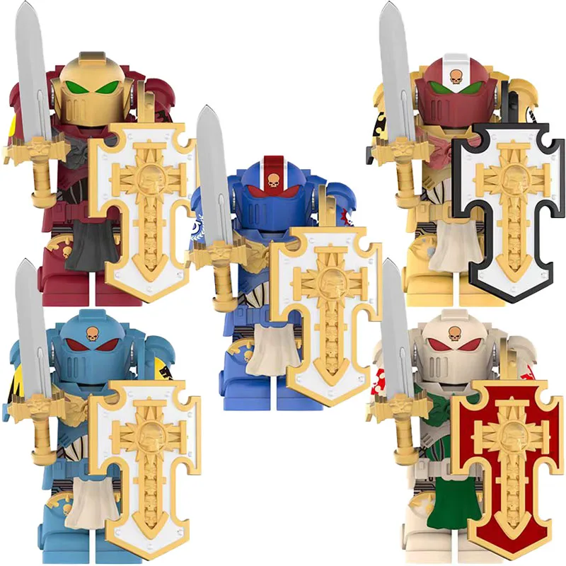 Hot Games Bricks Doll Dark Ange Blood Angel Ultramarines Salamanders Mini Assemble Action Figure Model Toy Building Blocks Gifts