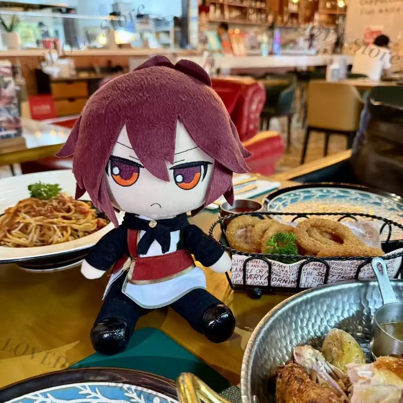 

Shin Fufu Sitting Posture Cotton Doll With Clothes Game Amnesia Mascot Gift Anime ‌Homemade‌ Cosplay Plush Pillow Toys 30cm