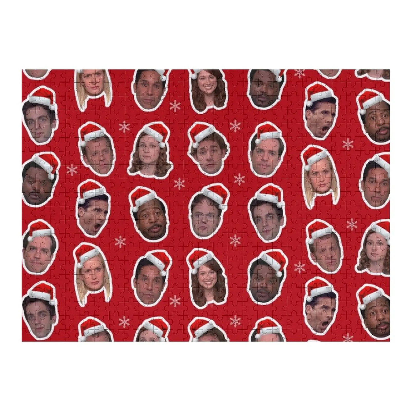 

The Office Christmas Party Character Motif Print - Christmas 2021 Cast Funny Quotes Meme Fan Art Joke Gift Present Jigsaw Puzzle