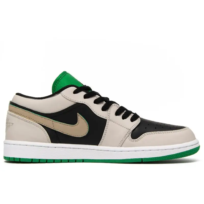 【Customize】Air Jordan 1 Vintage Basketball Shoes Men Low-top Black/Brown/White/Green Sneakers shoes 553558-065