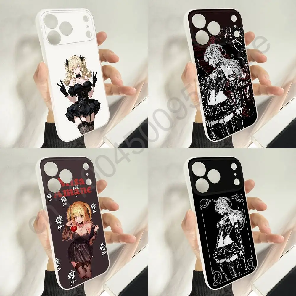 

D-Death N-Note Misa Amane Phone Case For iPhone 11,16,15,14,13,17,12,Plus,E,Air,Mini,Pro,Max Magnetic Magsafe Soft Cover