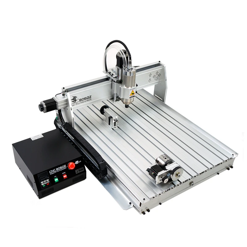3axis 4axis CNC Router 2200w USB Port Engraving Drilling and Milling Machine for Aluminum Wood PVC ABS PCB Working