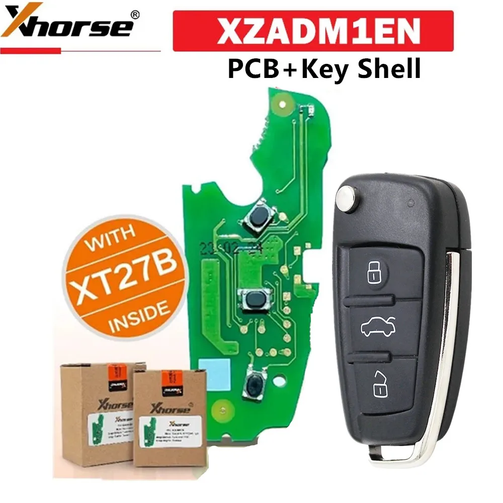 XHORSE XZADM1EN XZ Series AU.D MQB48 Special PCB Board for Audi Models 3 Buttons with XT27B Super Chip Inside