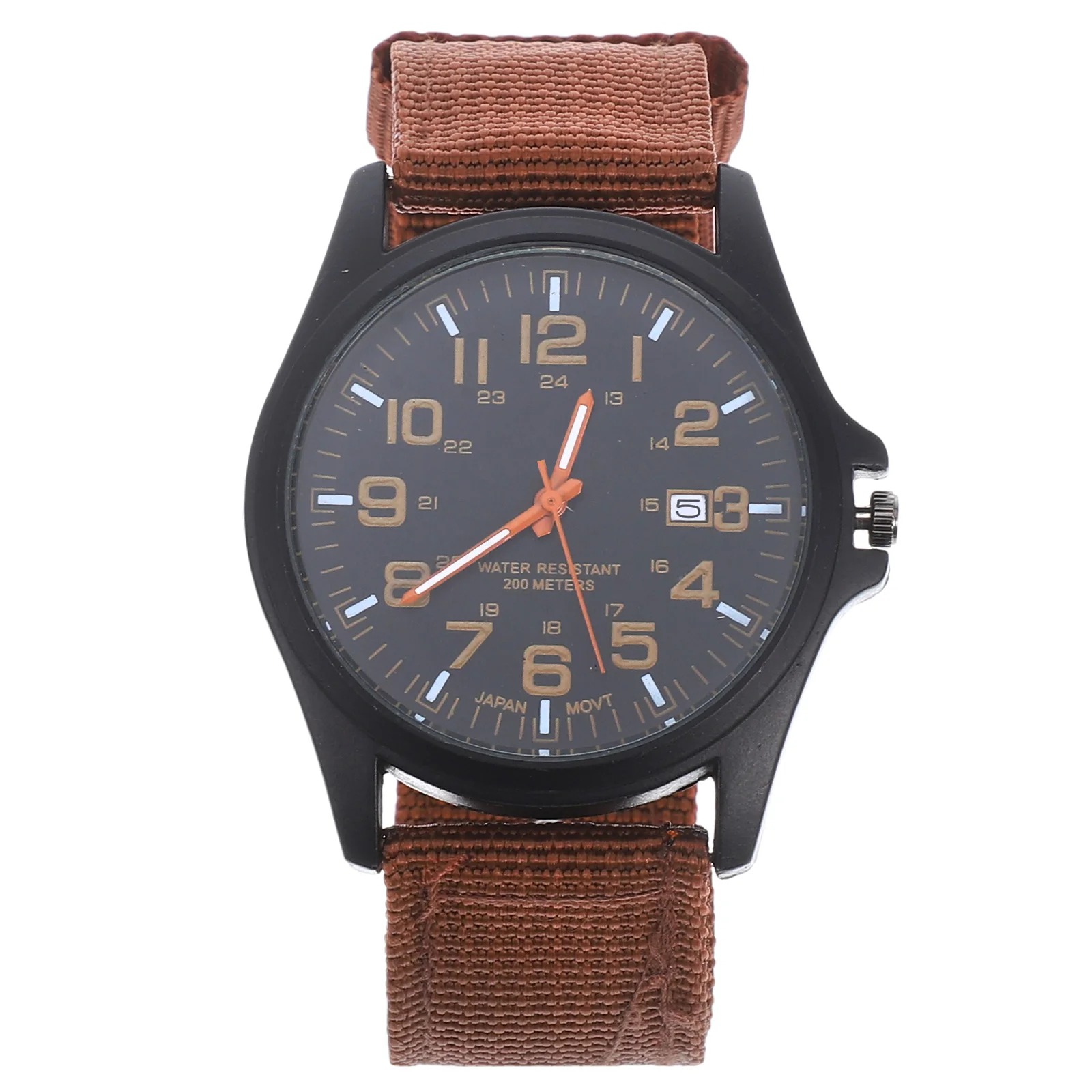 

Military Nylon Belt Mens Sport Watch Green Watches for Analog with Date Band Quartz Wristwatches