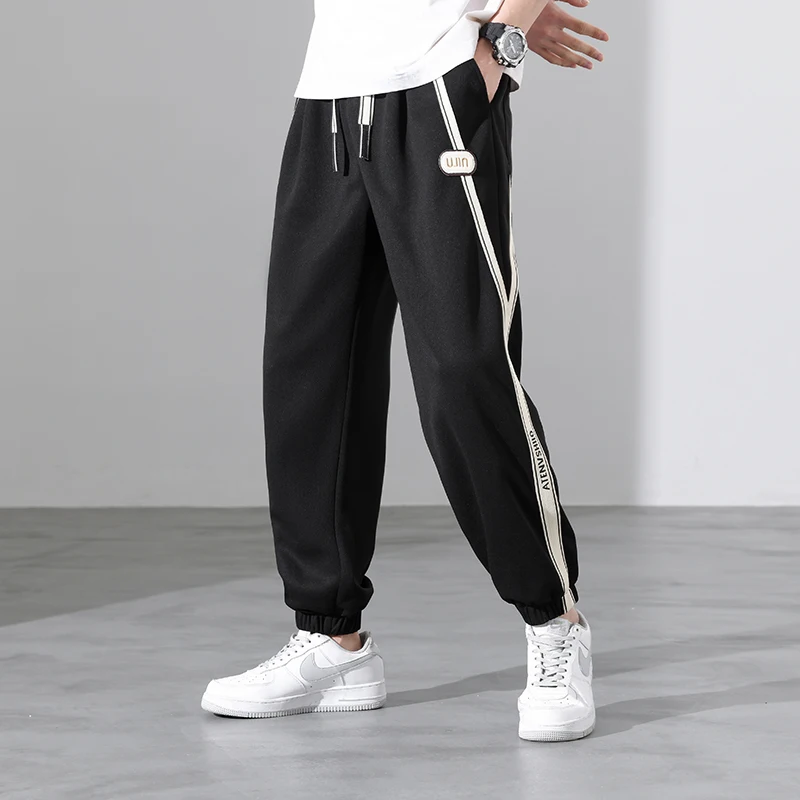 Sweatpants for Men Orver Size Thin Enlarged Widened Casual Men's Pants 2024 New Summer Korean Fashion Sports Clothes Male