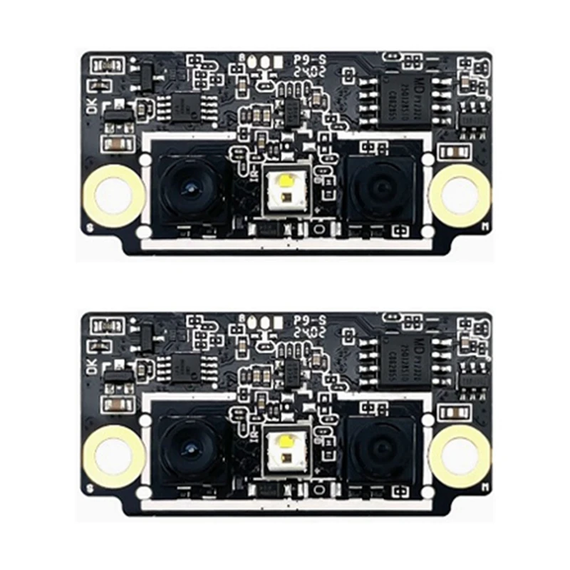 2Pcs HLK-FM223 Module AI Face Recognition Module With Binocular Camera And Live Body Detection For Enhanced Security