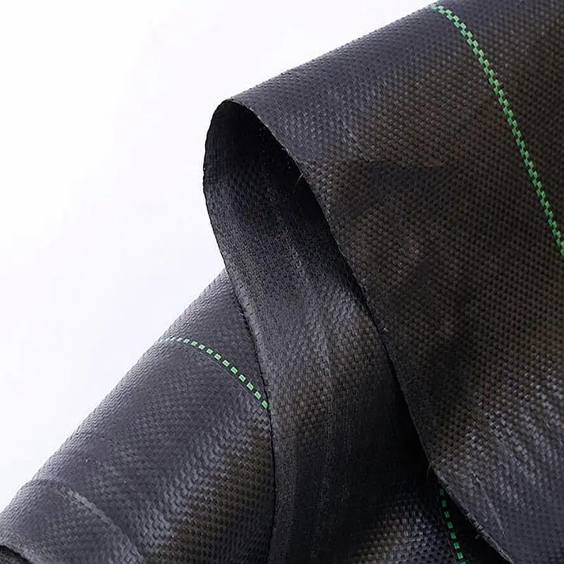 20250.8m×200m PP織り雑草防止シート、植物用防草農業用マルチクロス、温室除草マット、透水性