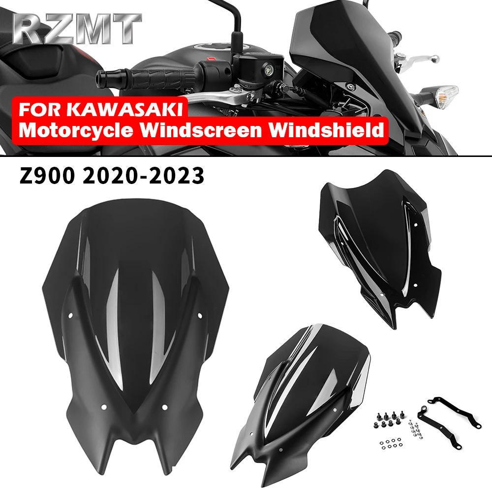 For Kawasaki z900 2020-2023 Windscreen Windshield Shielda Double Bubble Wind Deflector Motorcycle Z 900 Accessories