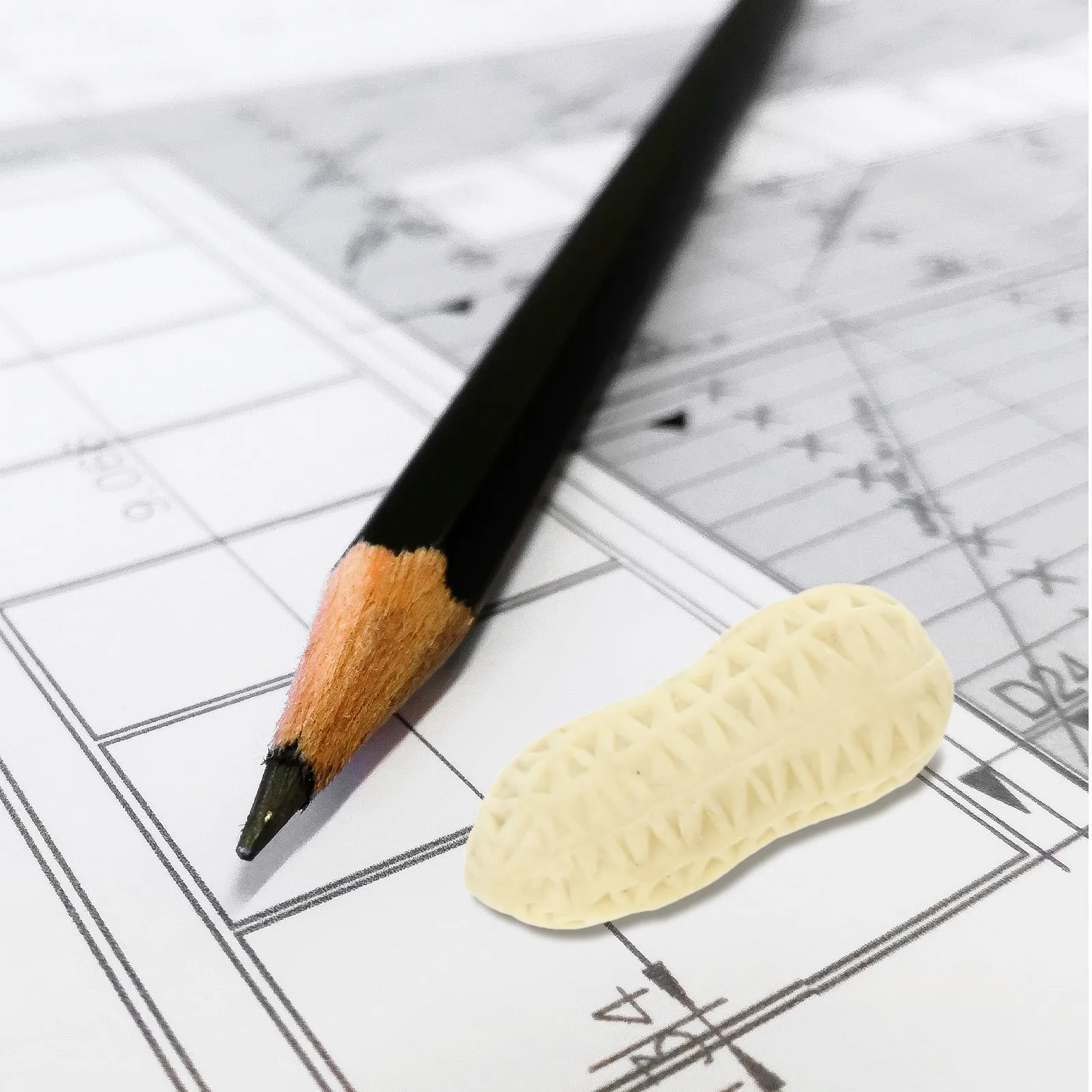 

25 шт. милых ластиков в форме арахиса для студентов: легкие, удобные для хранения, забавный помощник в учебе