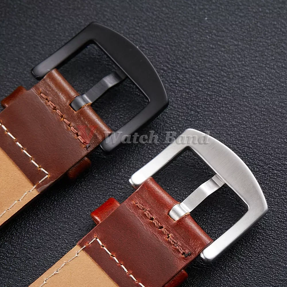 Solid Buckle Metal Watch Band Buckles Stainless Steel Watch Strap Clasp Pin Button 16mm 18mm 20mm 22mm 24mm Watch Accessories