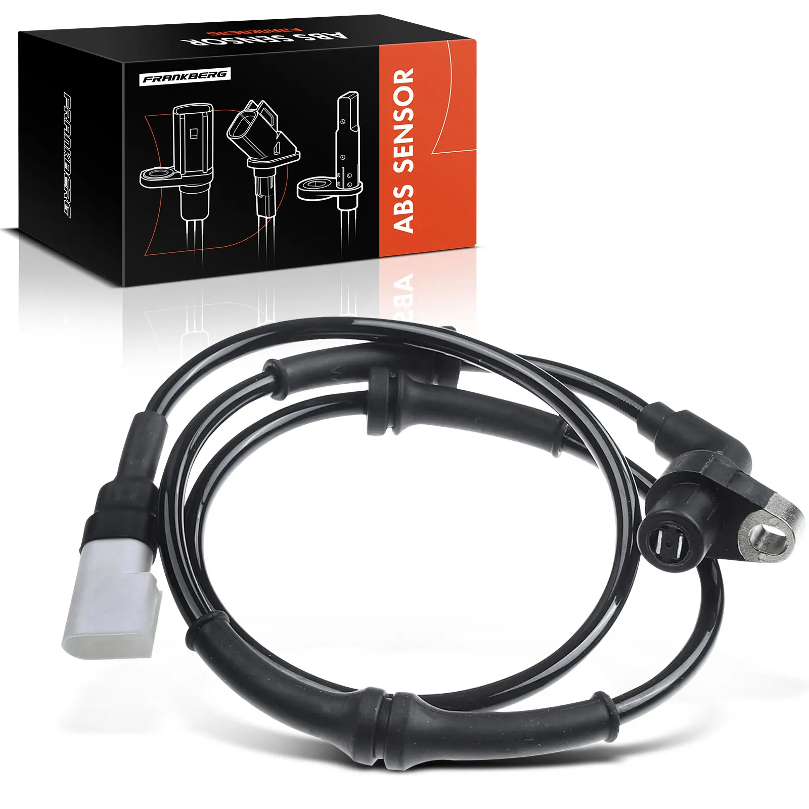 Frankberg 1x ABS Sensor Vooras Links Rechts voor Ford Fiesta IV Box Puma Mazda 121 III 1.2L 1.3L 1995-2003 1E0043701B