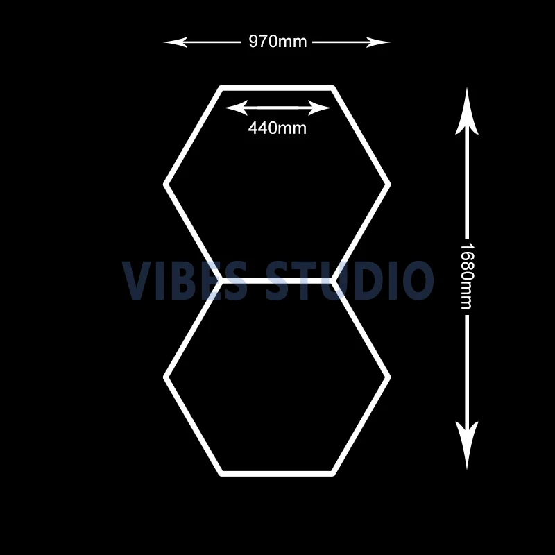 Garage Hexagon LED-licht 50000H 6500K Ultra helder voor Home Gym Kapperszaak Auto Detaillering Bar Kelder Workshop Plafondverlichting