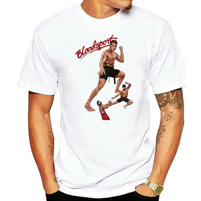 Bloodsport V1Jean-Claude Van Dam poster T-Shirt (ZINKKHAKI) All sizes S-5XL