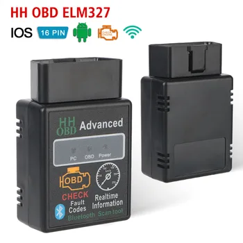 OBD2 인터페이스 어댑터, ELM327 블루투스 V1.5 감지기, IOS 및 안드로이드 코드 리더기, 자동차 진단 스캐너, 자동차 액세서리 