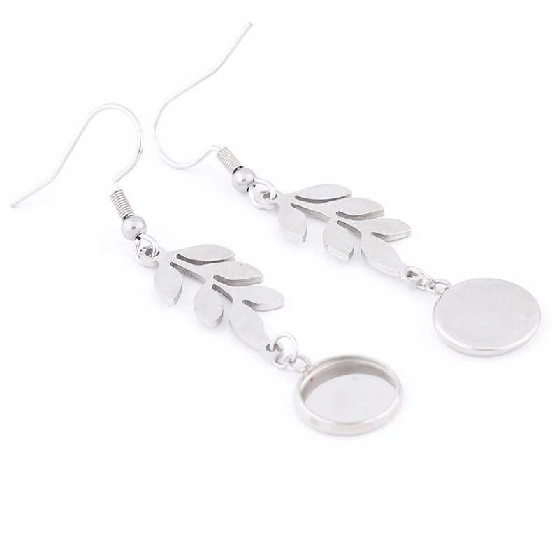 10pc Stainless Steel Earring Blanks 6