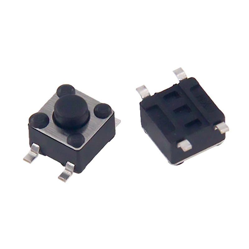 50PCS 4.5x4.5 Push Button Switch SMT 4.5X4.5X5 Touch Switch 4.5*4.5*3.5/3.8/4/4.3/4.5/5/5.5/6/6.5/7/8/8.5/9/10MM Power Switch