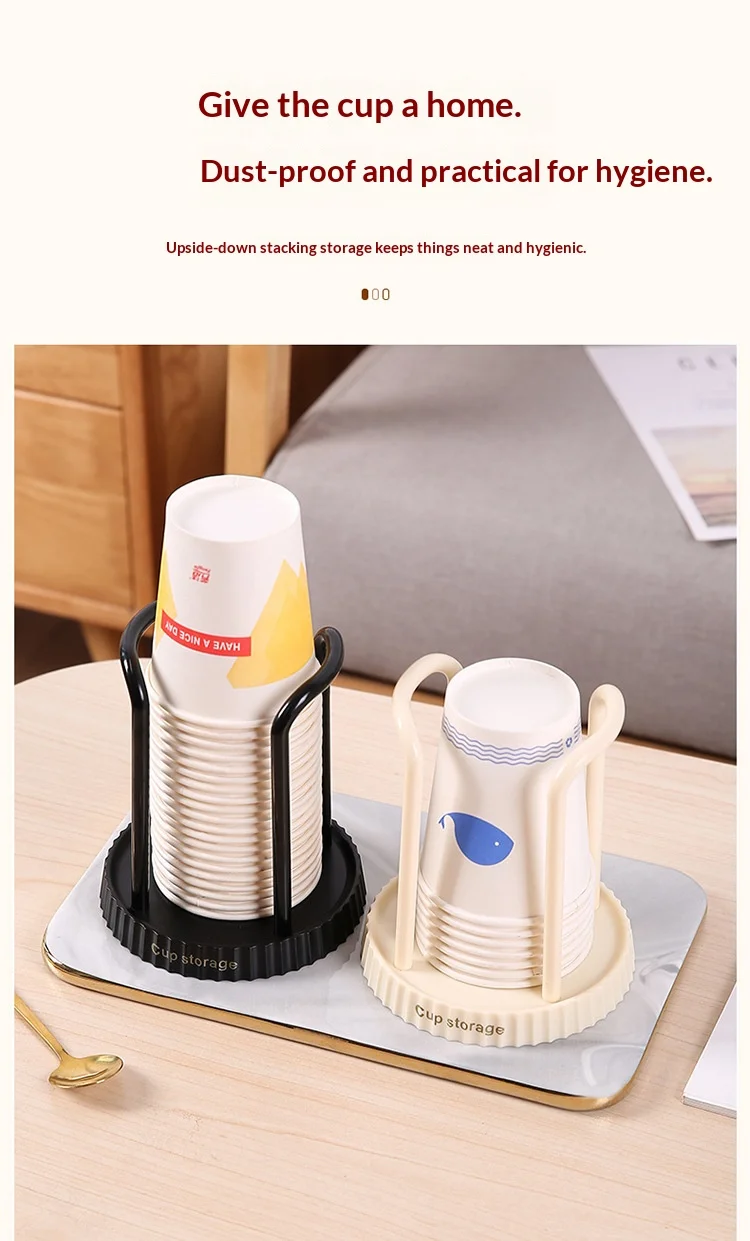 Japanischer Papierbecherhalter, Einweg-Becherhalter, Multifunktionaler Becher-Aufbewahrungsständer für Haushalt, Kaffee- und Teetassenhalter – Detail 8