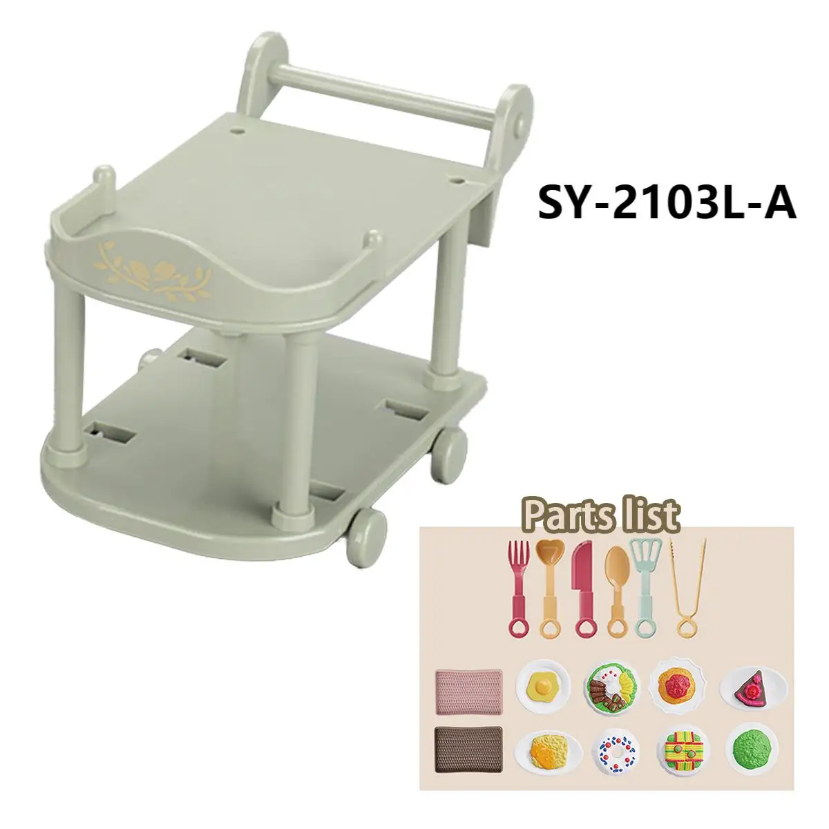 1:12 Cute Miniature Dining Car Dollhouse Simulation Kitchen Toy Model Micro Food Dessert Truck Doll House Accessories Girl Gift