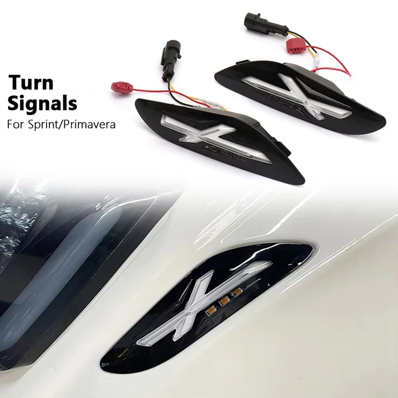 Motorcycle Front Rear Turn Signal Light Bright Indicator Running Lamp Flashers For Vespa Primavera Sprint 150 125 image 3
