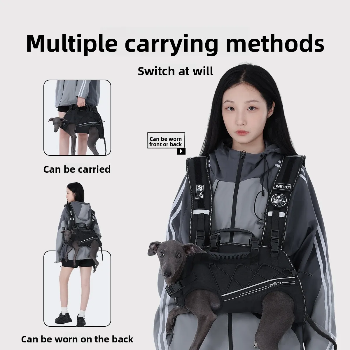 Dog Carrier Backpack Double Shoulder Horizontal Carry Bag for Small Medium Large Dogs Cycling Hiking Travel Outdoor Use 반려동물 백팩