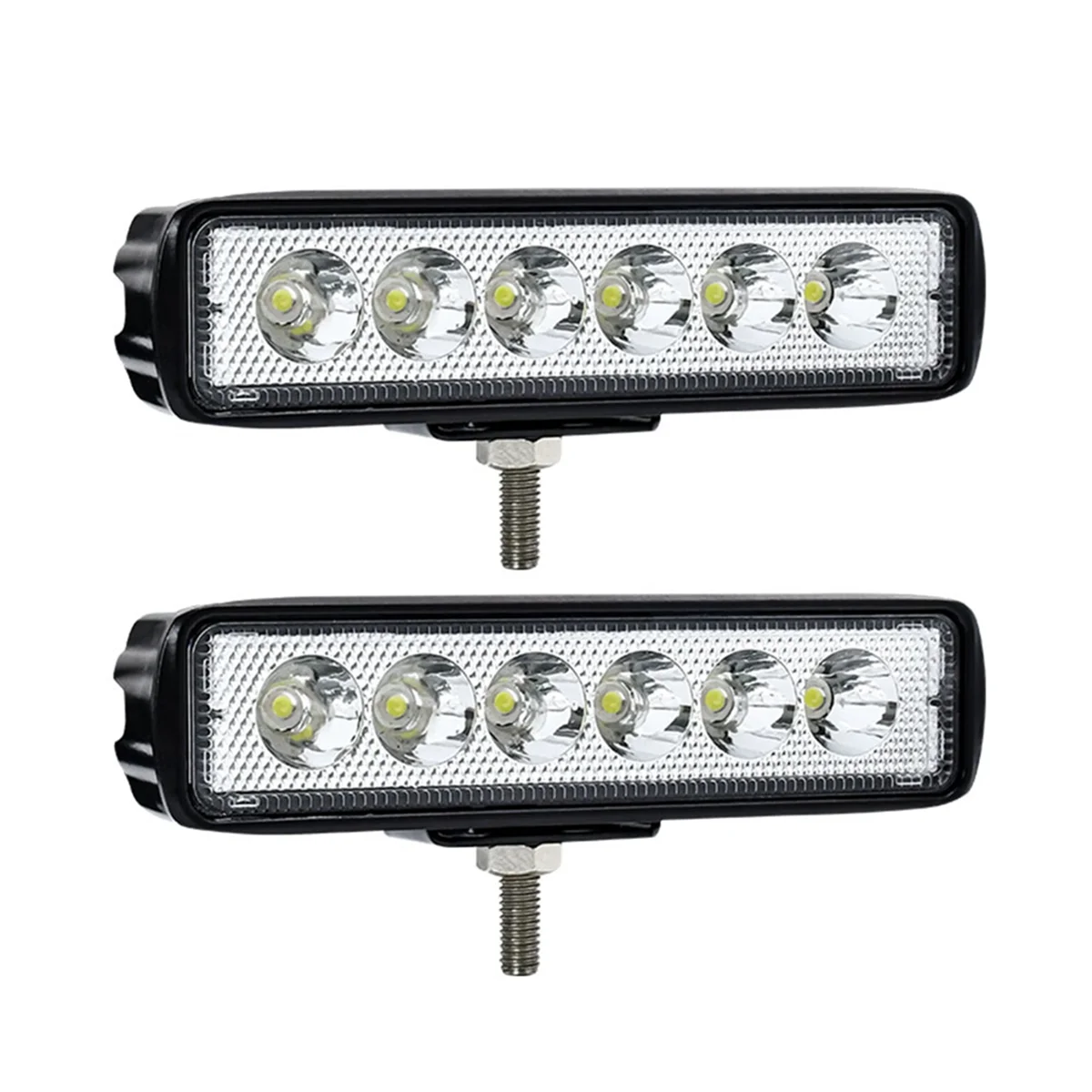 6 Inch LED Light Bar White 30W 6000K Work Pods Single Row Off Road Driving Fog Boat Light Waterproof SUV ATV Car