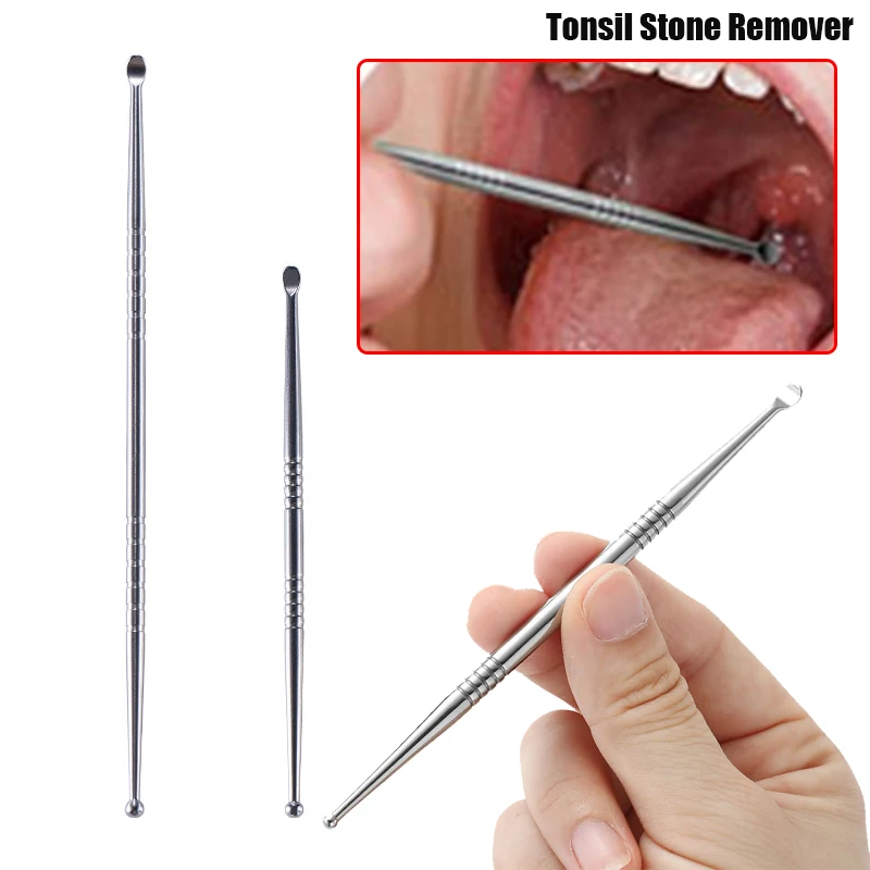 1PC Tonsil Stone Removal Ear Wax Remover Tool Steel Remover Mouth Cleaning Care Tools Tonsil Stone Remover Health Care