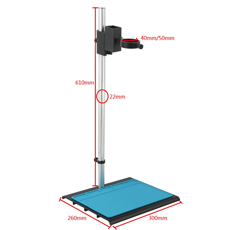 

50 мм 40 мм LAB промышленный зум монокуляр оптический 180X 130X C крепление объектива микроскоп камера настольный подъемник подставка держатель кронштейн приспособление