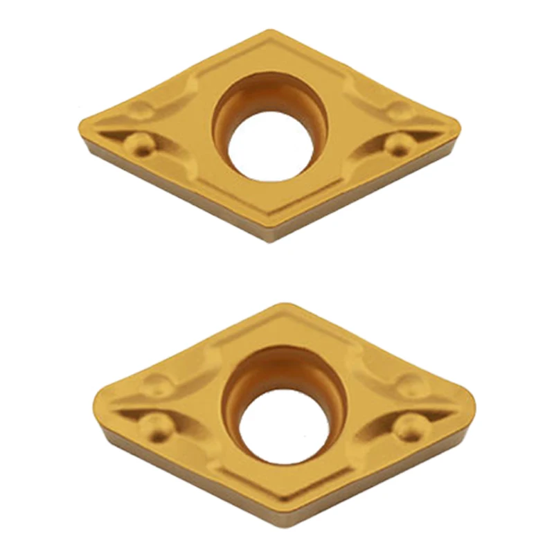 KaKarot ใส่คาร์ไบด์10Pcs DCMT070204 DCMT070208เหล็กหมุนเครื่องมือ CNC Cutter