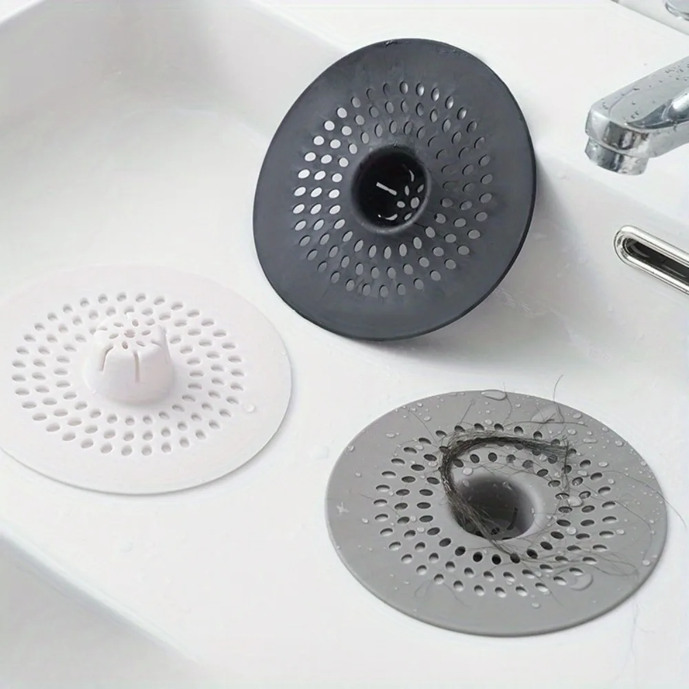 

1pc Silicone Drain Strainer Hair Catcher with Drain Holes Perfect for Bathroom or Kitchen Use Shower Drain Hair Catcher