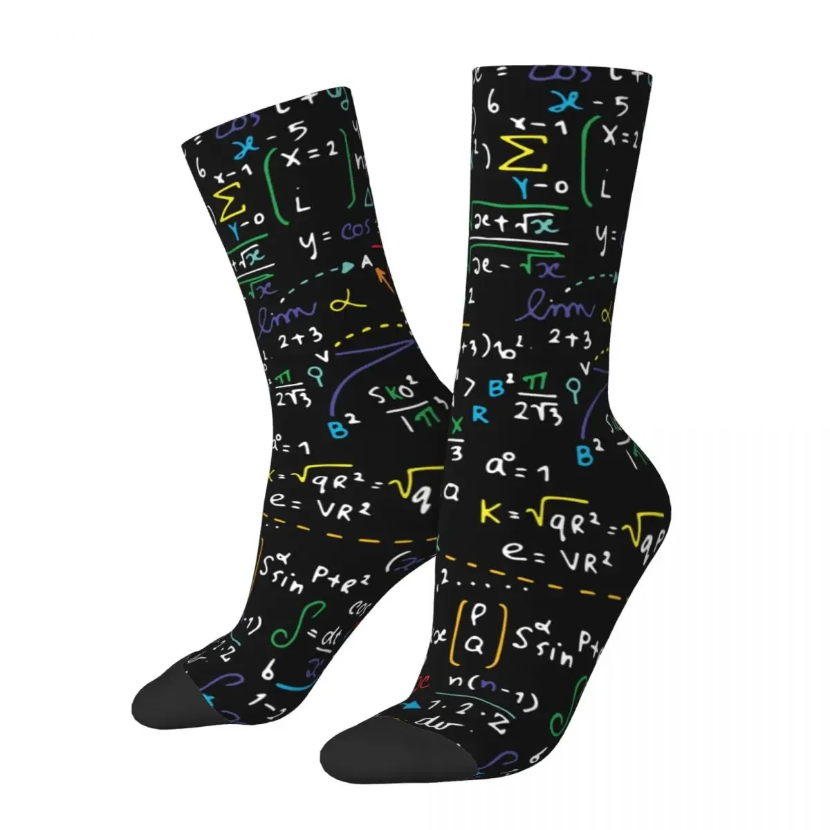 

New Men's Socks Casual Mathematical Geometry Sock High Quality Women's Novelty Street Style Socks Winter