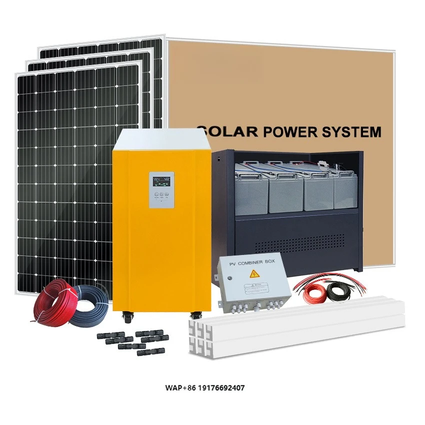 Pure Sine Wave Output Hybrid Solar System 10kw 8kw 8000 10000 Watt Solar Storage Controller Power System Set