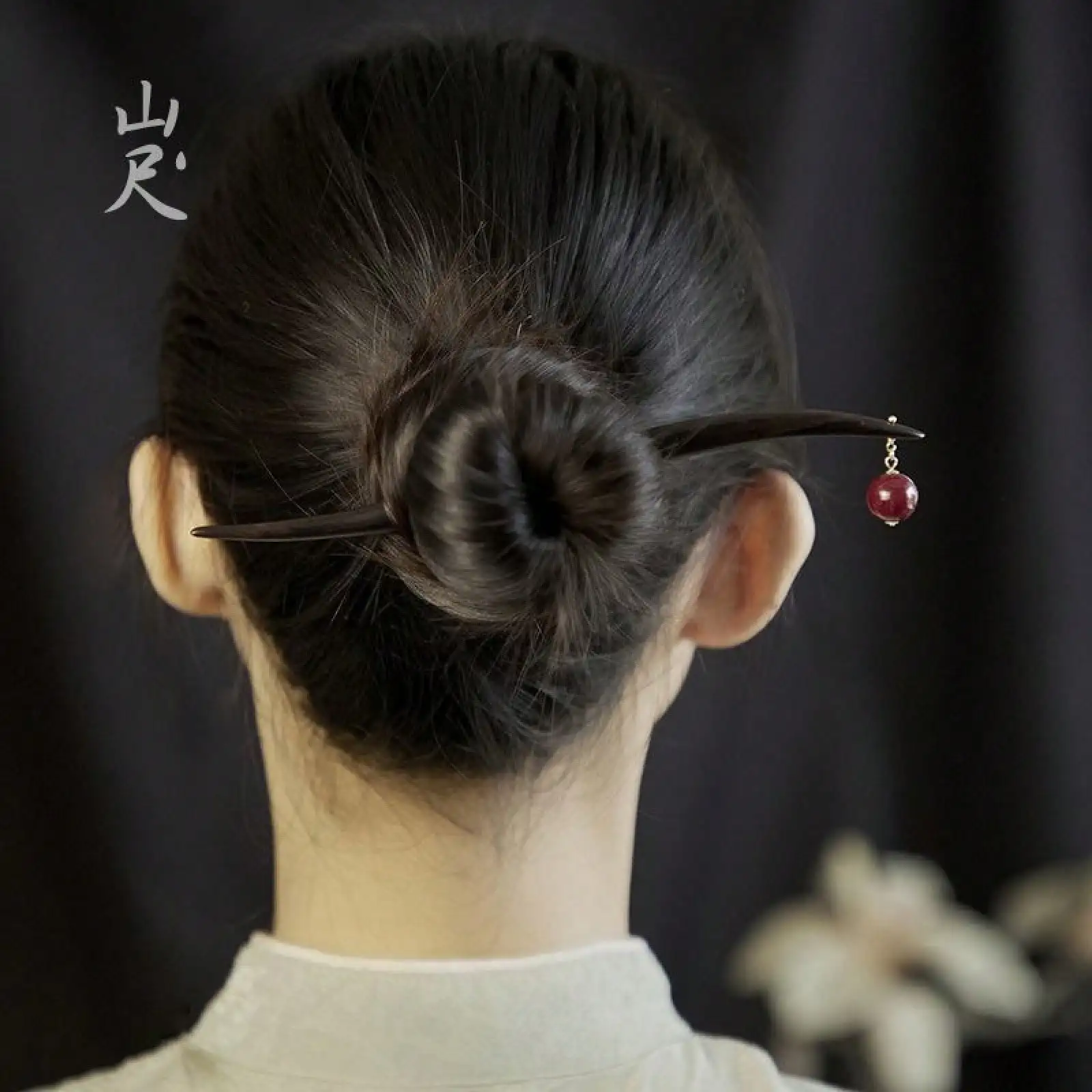 

Simple And Elegant Ancient-Style Sandalwood Hairpin, New-Style Wooden Hairpin, Hair Accessory Cheongsam