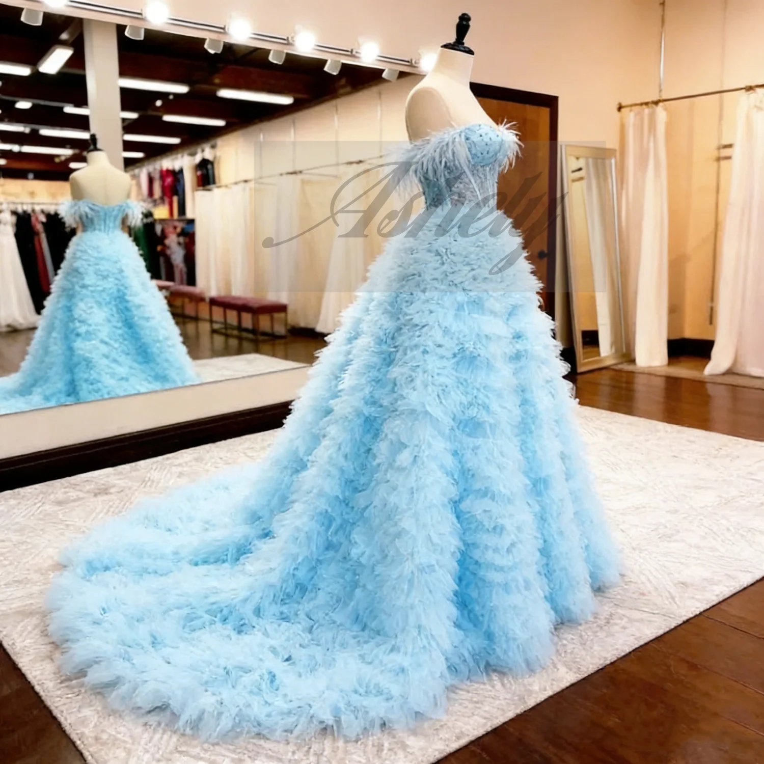 

Real Princess Girl Prom Dresses Cap Sleeve Beaded Tiered Skirt Women Formal Special Occasion Wear Evening Gown Party Customized