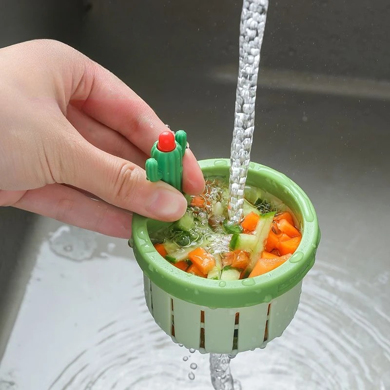 Cactus Sink Filter Modern Simple Household Kitchen Tool Blocking Sink Wash Basin Sewer Filter Basket Creative Waste Waste Screen