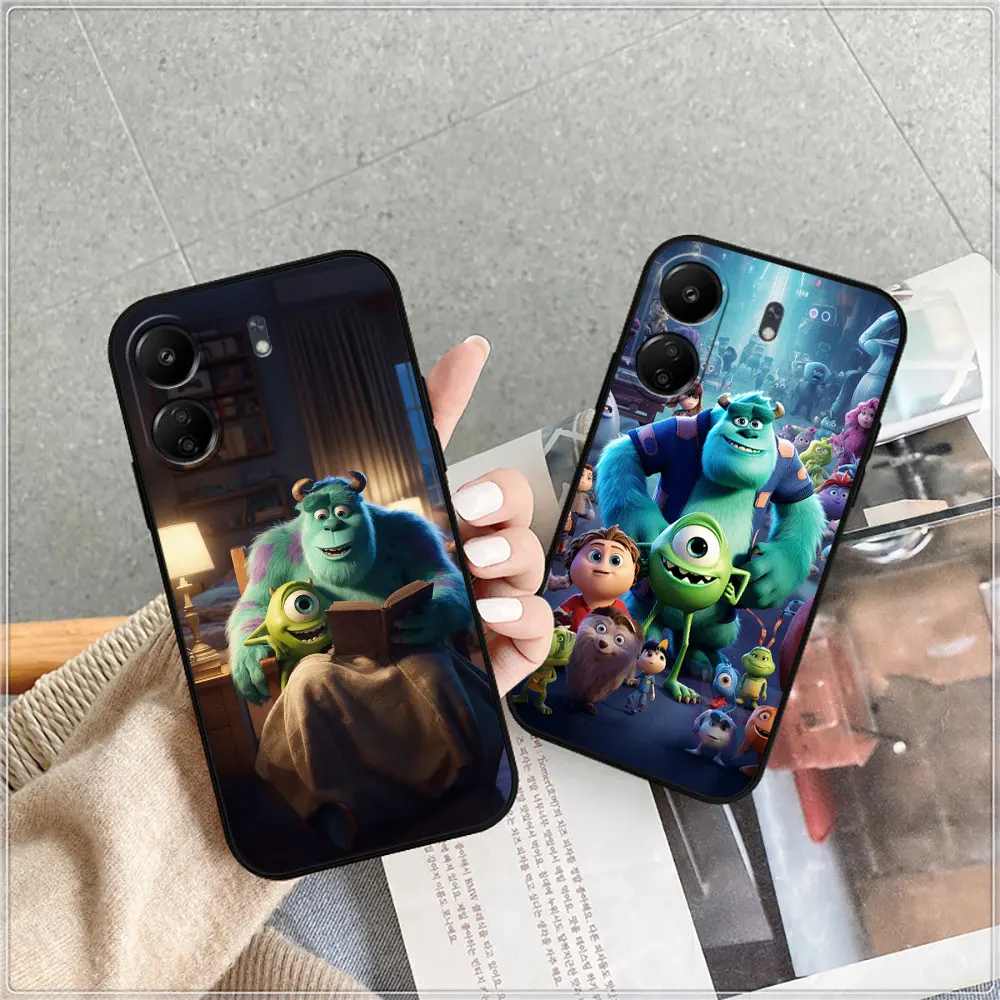 Disney Sullivan Monsters Inc Phone Case For Redmi 14C 13C 12 12C 10 10C 9 9A 9C 8 8A 7A A2Plus A1 K60 K40 Ultra Pro Black Cover