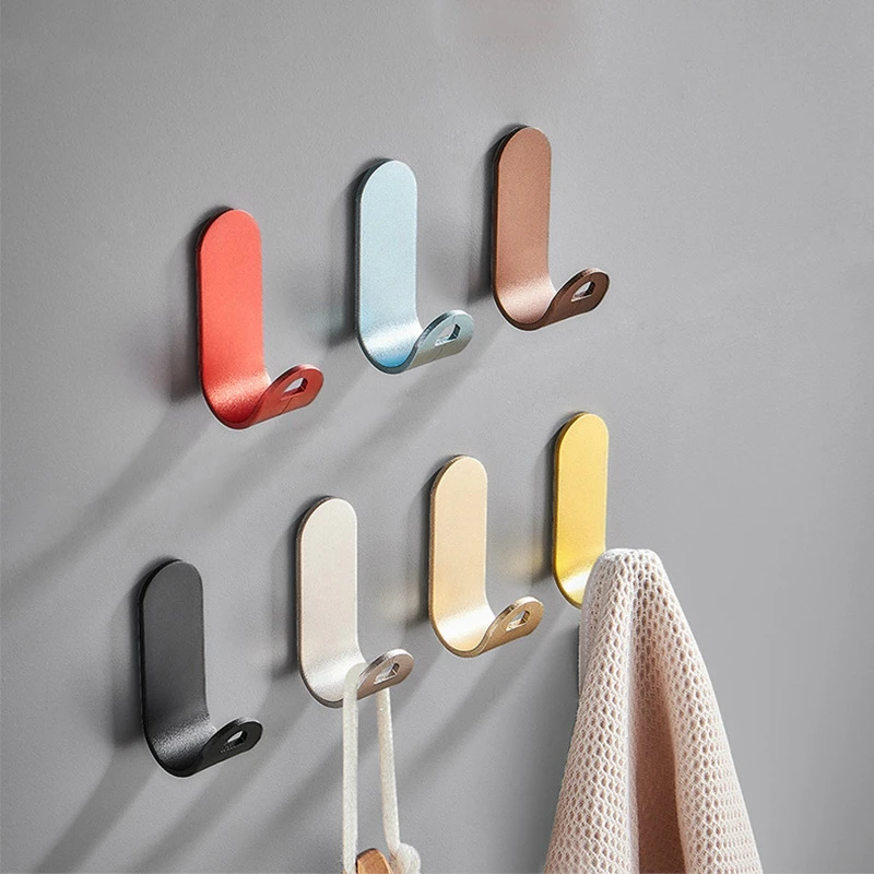 Coat Hook Black White Towel Hook for Bathroom Clothes Hook for Bedroom Robe Hook Coat Hook for Livingroom Kitchen Accessories