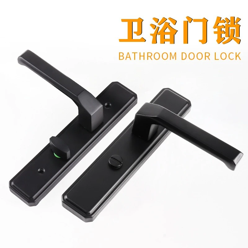 

Bathroom Door Lock Aluminum Alloy Single Tongue Toilet Kitchen Glass Door Lock Toilet Toilet Door Lock