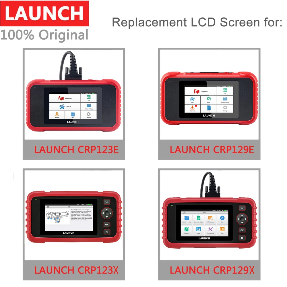 LCD Display for LAUNCH X431 CRP123E/CRP129E/CRP123X/CRP129X/CRP123i/CRP129i Auto Scanner LCD Display Screen Panel Digitizer