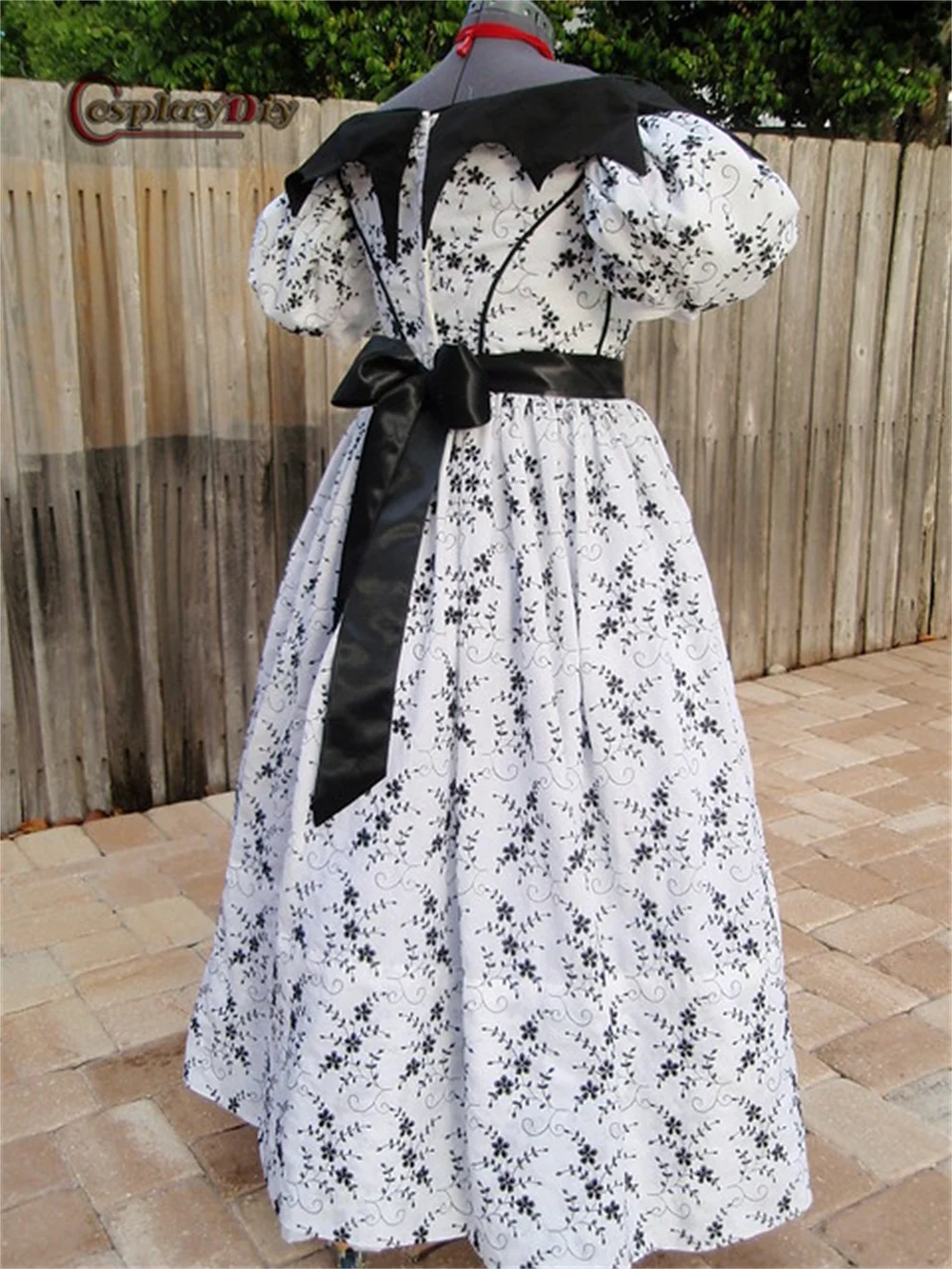 

Civil War Southern Belle Daily Floral Dress Ball Gown Medieval Renaissance Costume Bustle Victorian Fancy Dress