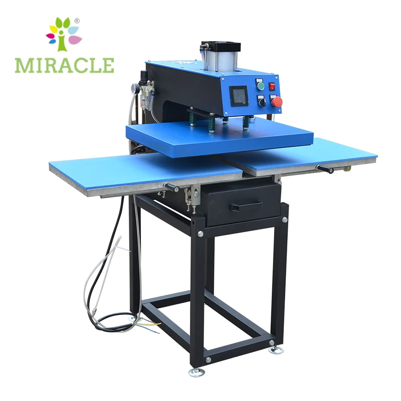 

16x24 High Quality Semi Automatic Double Station Sided Pneumatic Heat Press Machine For Sublimation And Heat Transfer 40x60cm