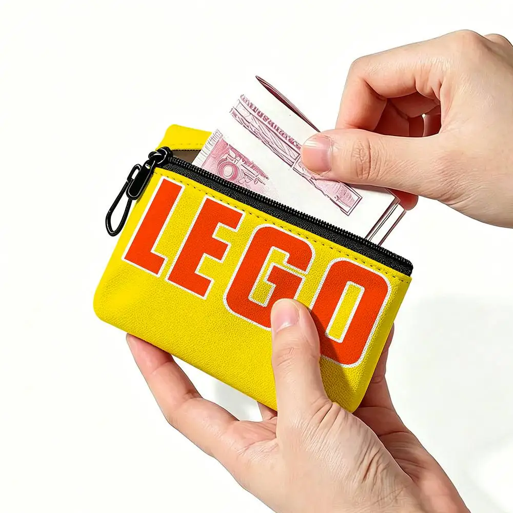 Classic Building L-Lego Oxford-Stoff-Reißverschlusstasche, leichte hängende Münzbörse für Münzen, Ausweise, Schlüssel, Lippenstift, Ohrhörer – Detail 10